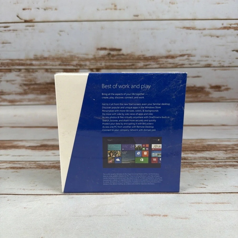 Microsoft Windows 8.1 Professional Full English 32/64-Bit DVD Brand New Sealed